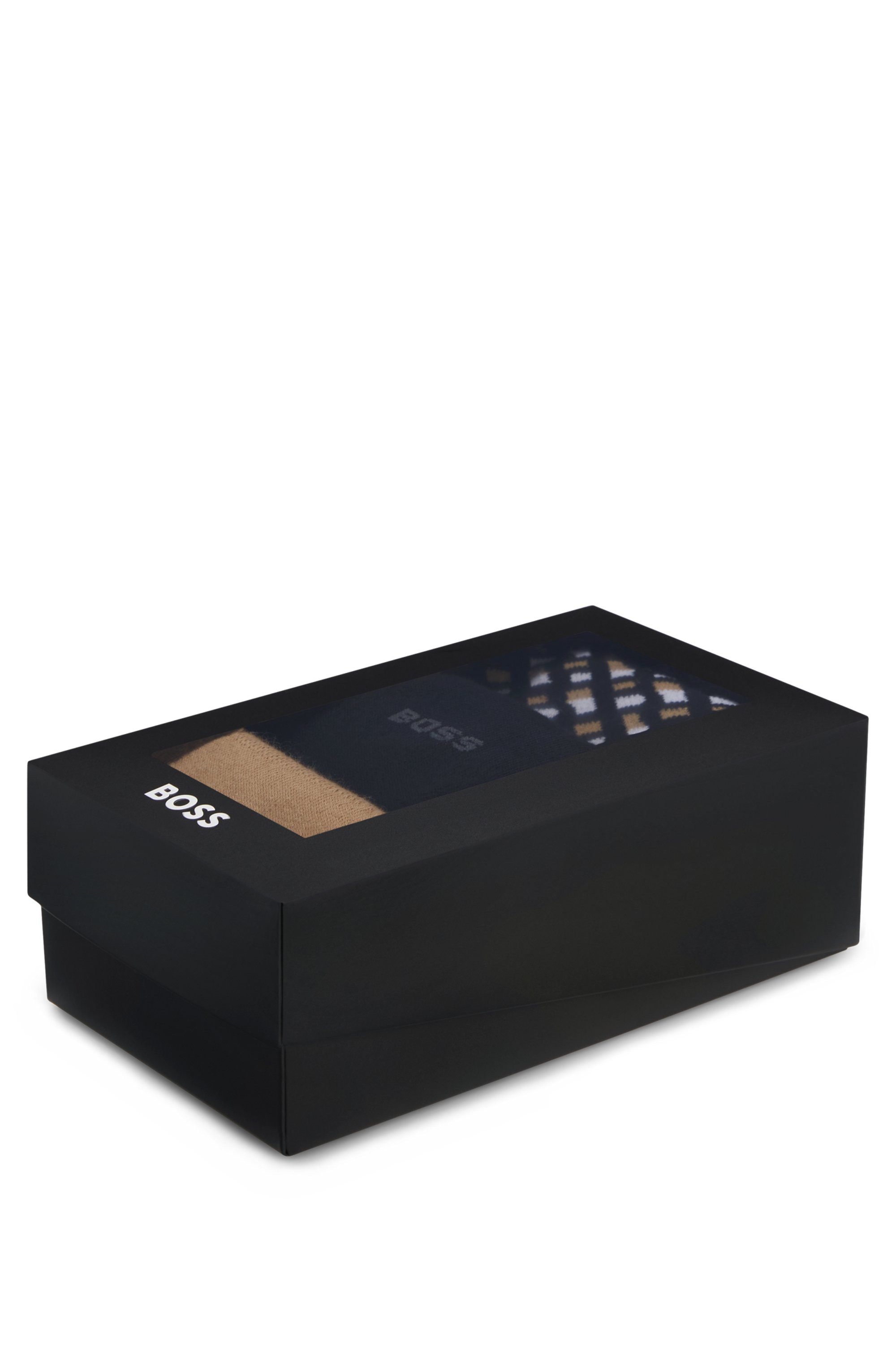 BOSS Businesssocken 3P RS Giftset CC (Packung, 3-Paar) mit Strickbündchen – Bild 5 von 5