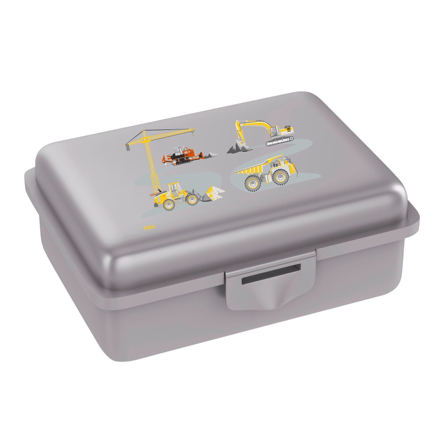 Fizzii Lunchbox bunte Brotdose 18 x 13 x 7 cm, Polyethylen, mit Innengefach zum Rausnehmen