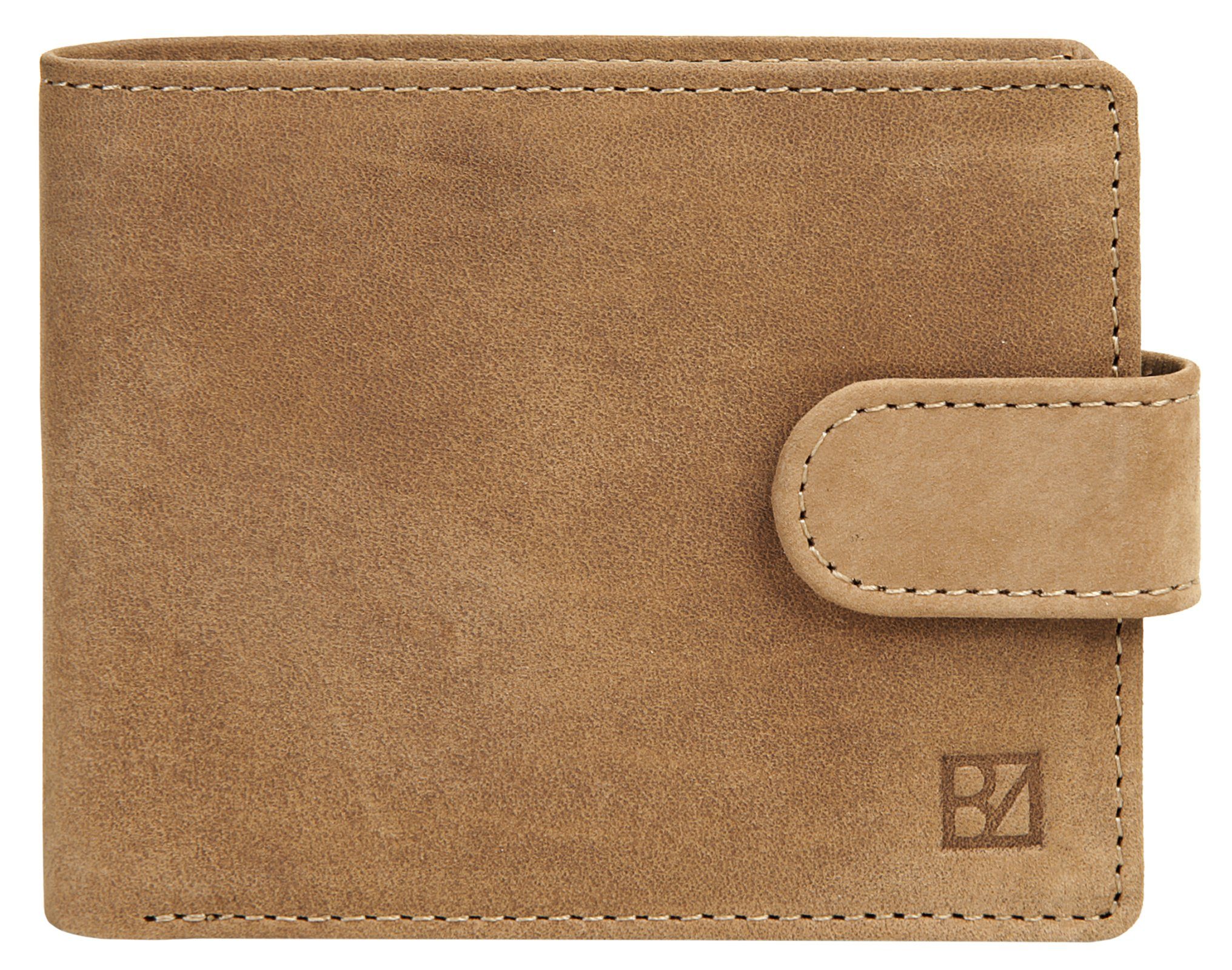 BODENSCHATZ Brieftasche BICOLOUR, echt Steck-, Leder, 2 & 11 2 mit Bifold Karten- Scheinfächern