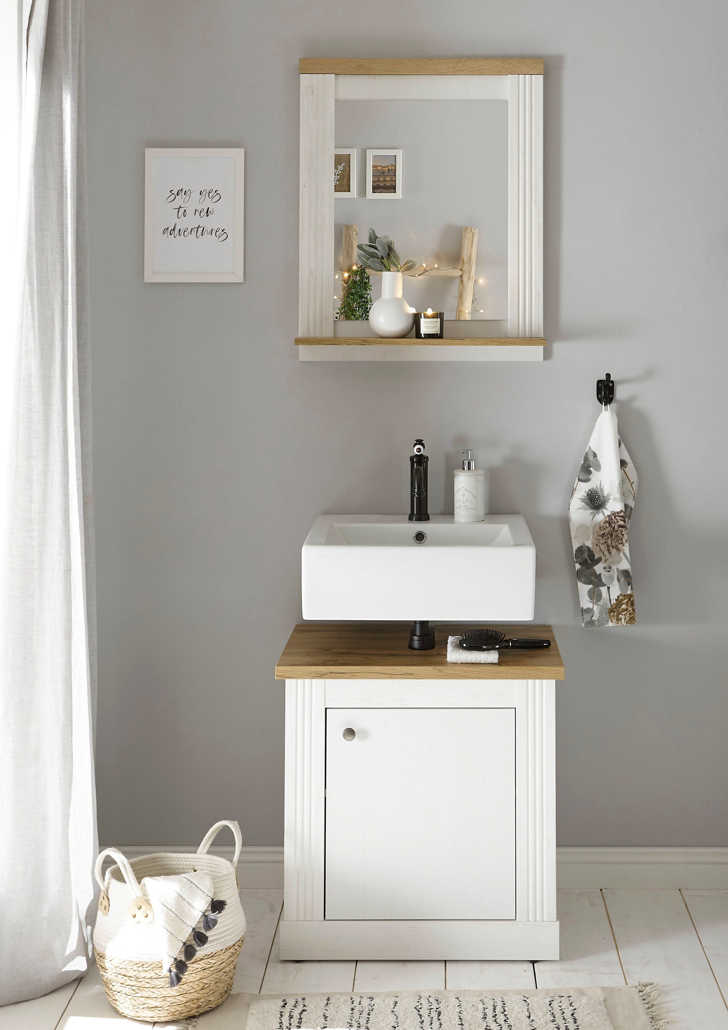 Home affaire Badmöbel-Set WESTMINSTER, Bad im Landhausstil, 2-teiliges Bade günstig online kaufen