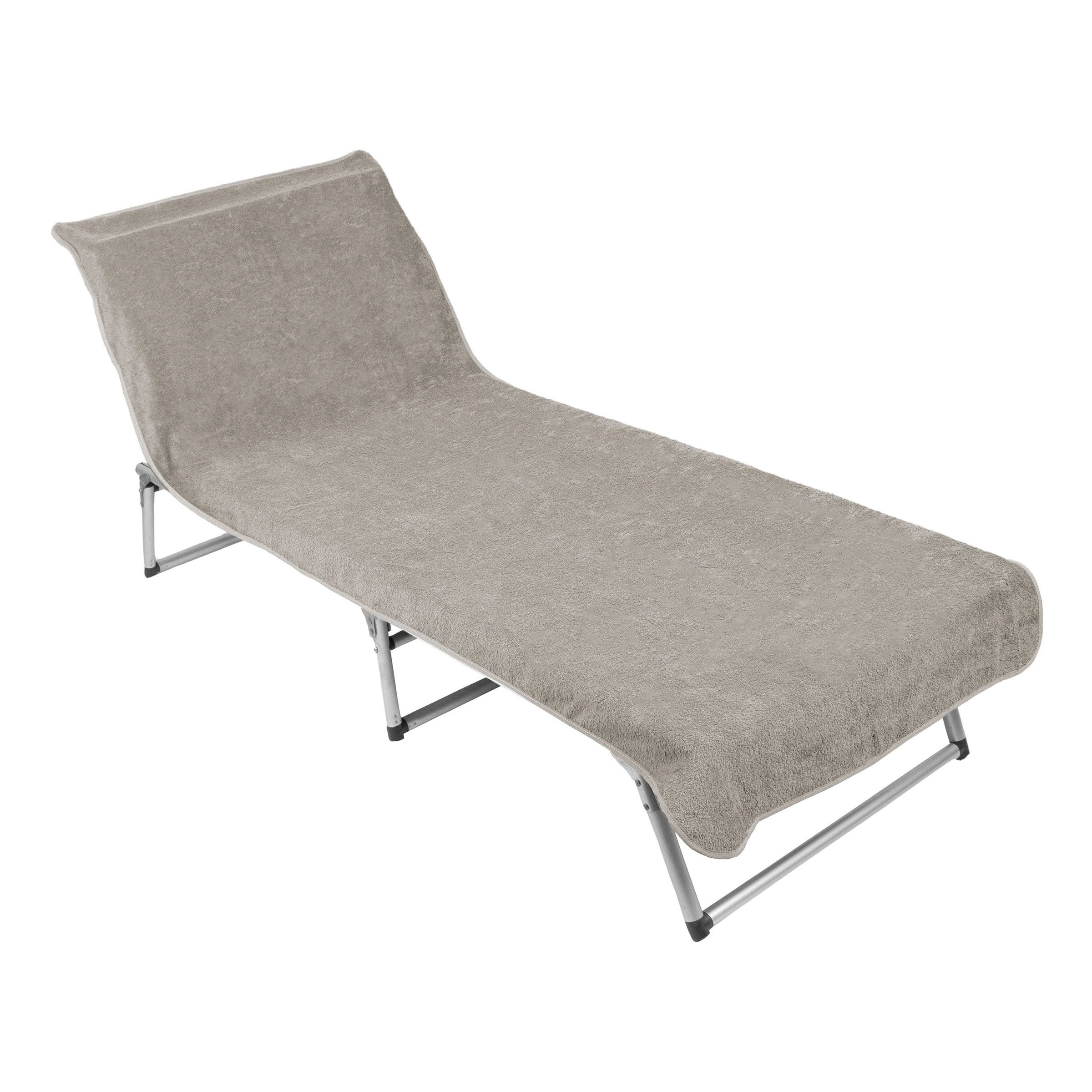 ZOLLNER Strandtuch, Mikrofaser (1-St), 75 x 215 cm, 100% Baumwolle, Liegenbezug für Sonnenliege