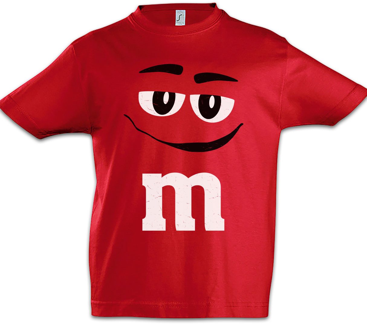 Urban Backwoods Print-Shirt M Red Kinder T-Shirt Gruppen Rot Kostüm M Fasching Karneval (1-tlg) Verkleidung Fastnacht Fassenacht Faschings-Shirt Helau