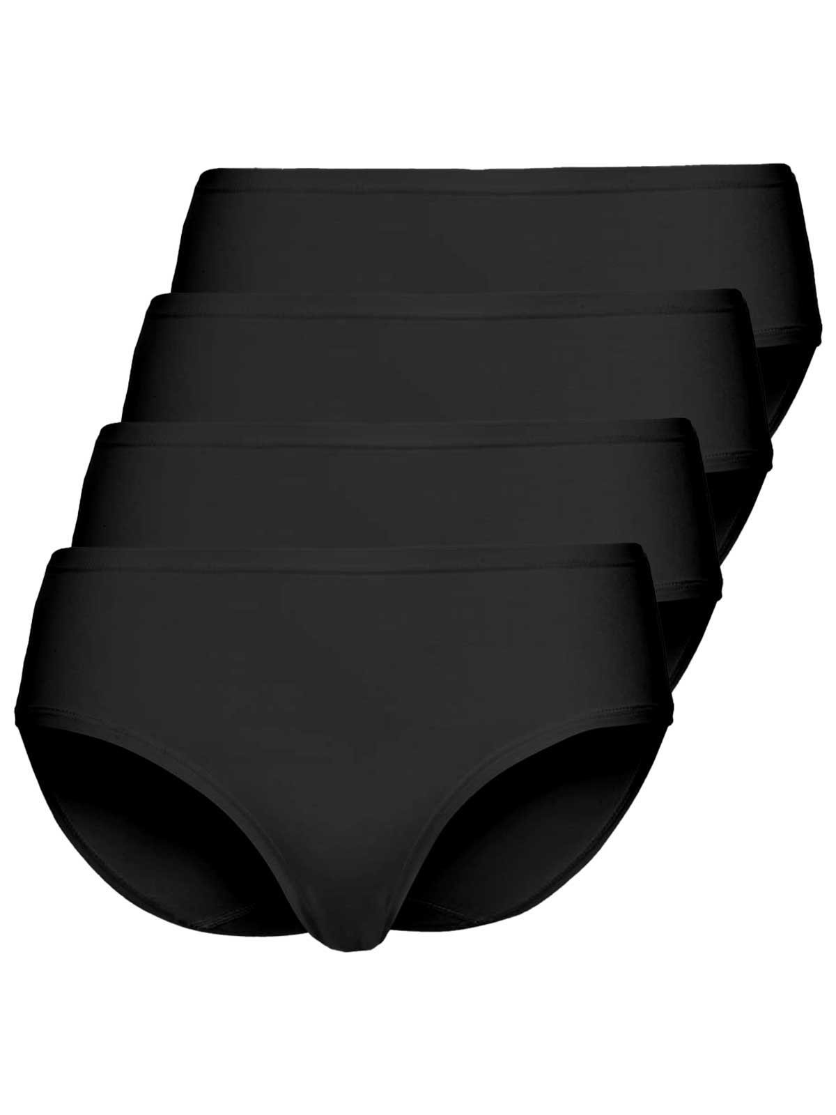 Sassa Hüftslip 4er Sparpack Slip Midi CASUAL COMFORT (Spar-Set, 4-St) Zwickel