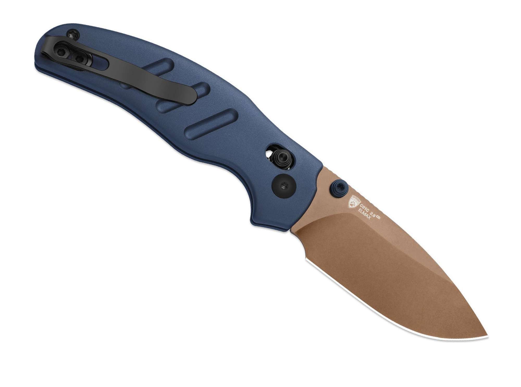 Kizer Taschenmesser Kizer C01C 2.9 CD Elmax Blue Aluminum Sunset Metal PVD