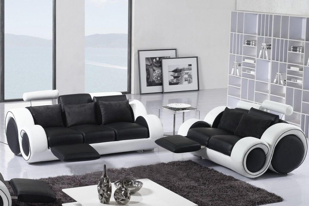 Neu Ledersofa JVmoebel Sofa Couch Sofagarnitur 3+2 Europe in Made Sitzer Garnitur,