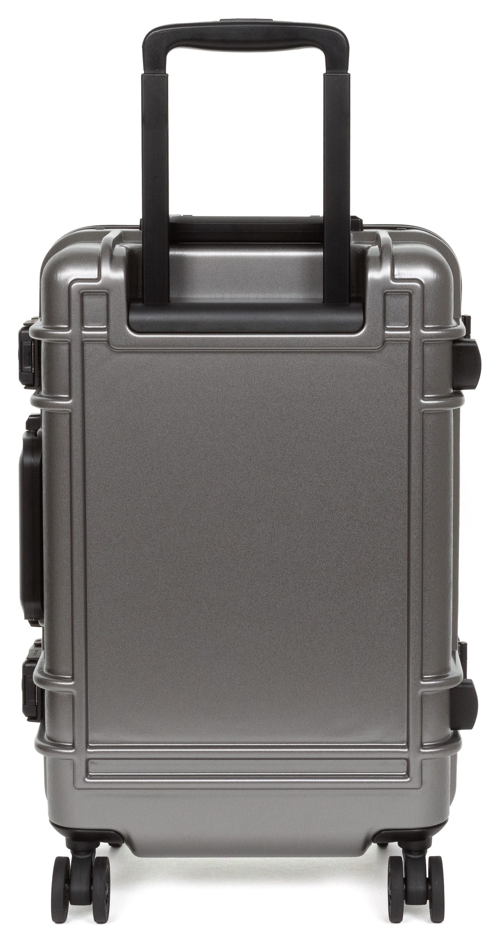 Eastpak Hartschalen-Trolley RESIST'R CASE S BRUSHED METAL mit 30 Jahren Garantie, 4 Rollen, Reisegepäck Handgepäck-Koffer TSA-Zahlenschloss