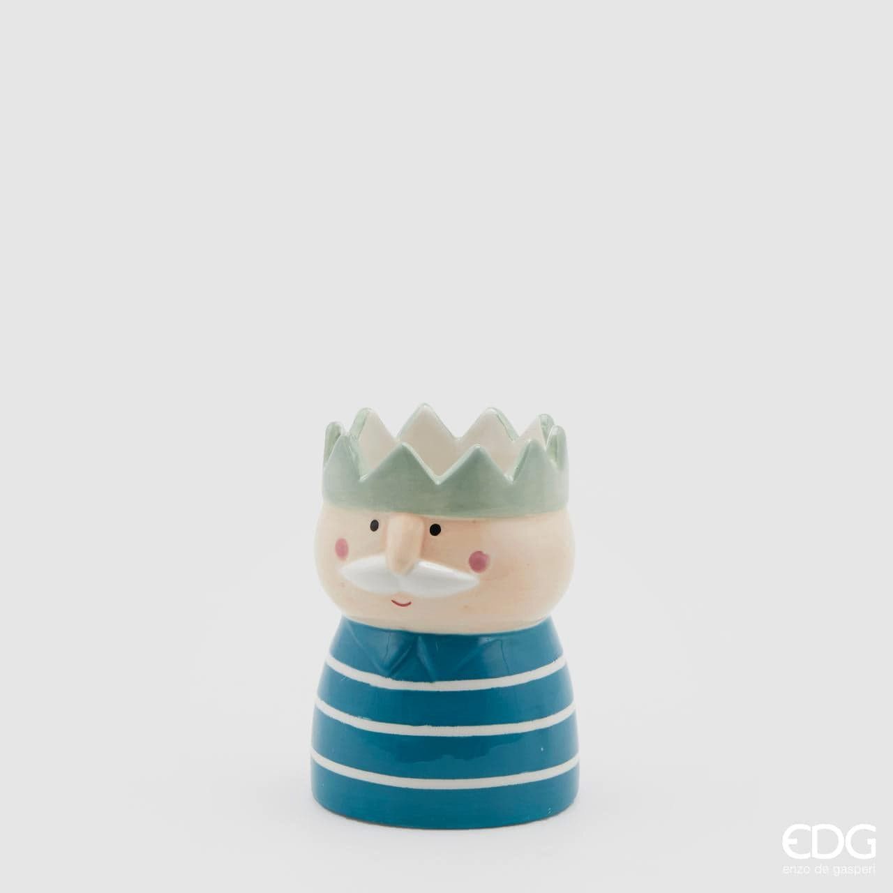 enzo de gasperi Dekovase Dekovase Motiv Opa im Winter - bemalte Keramik Höhe 11 cm Ø 8 cm (verschiedene Größen können kombiniert werden)