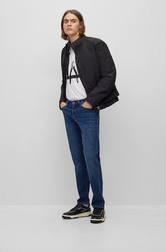 BOSS ORANGE Straight-Jeans Re.Maine mit BC-P Markenlabel