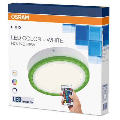 LED-Leuchtmittel Osram LED Wandlampe Deckenleuchte weiß rund Ø40cm 38W RGBW bunt &
