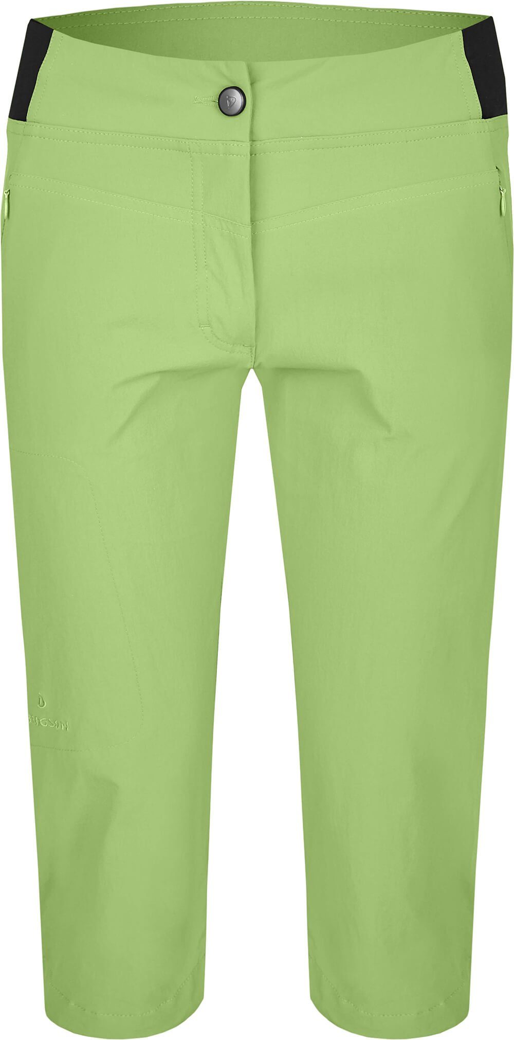 Capri komfortabel, (slim) Bergson hell Normalgrößen, Outdoorhose sportlich, elastisch, AKKA Vario 3/4 Wanderhose, Damen grün