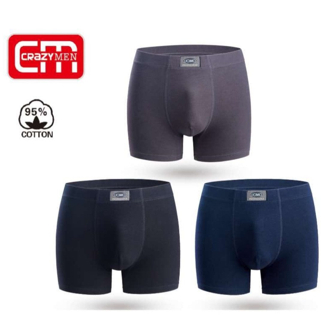 Boxershorts Herren Boxershorts 5er Pack Übergrösse Farbmix 2055 Baumwolle