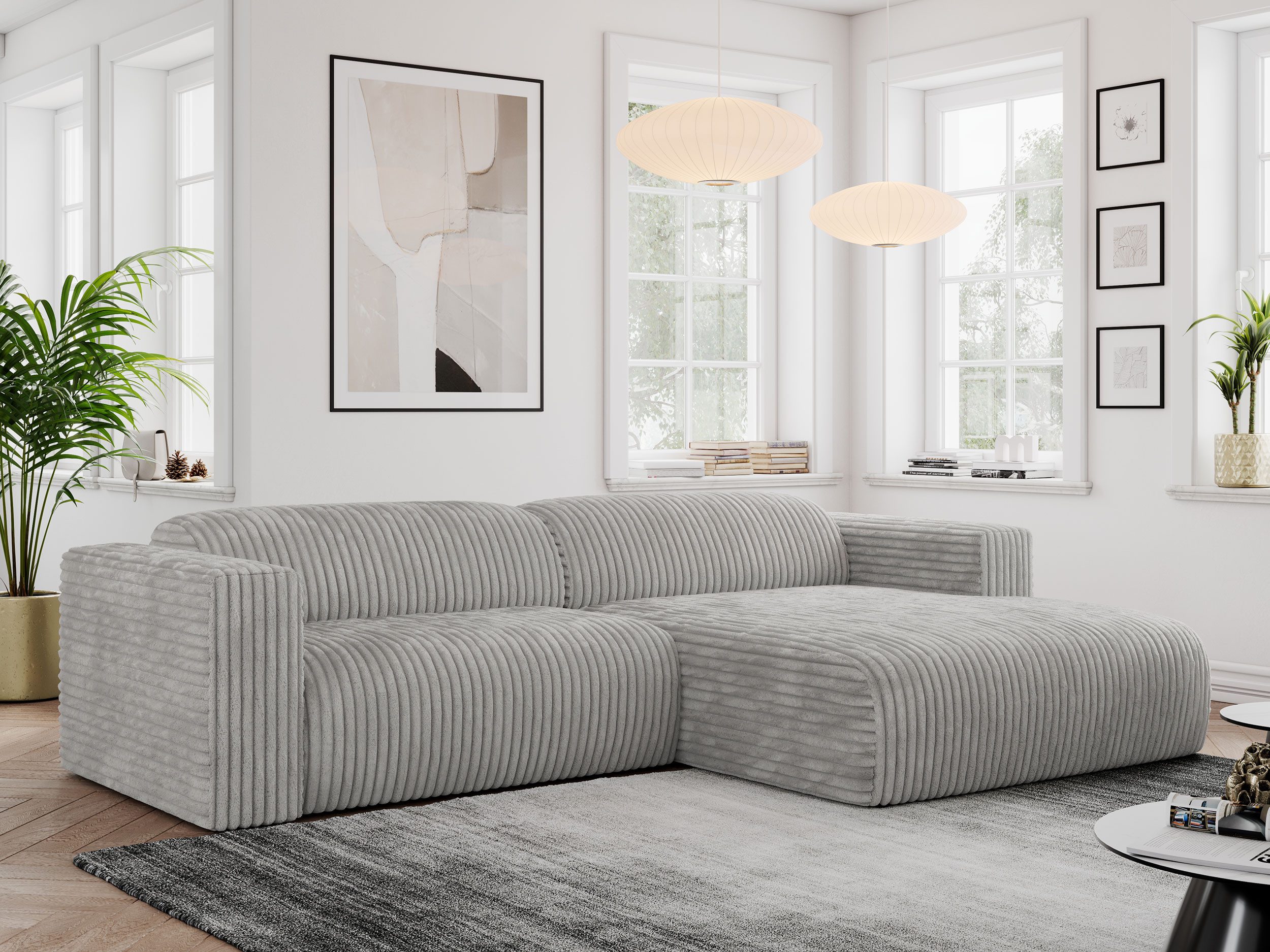 MKS MÖBEL Ecksofa PASADENA, Set, Wellenfedern, günstig online kaufen