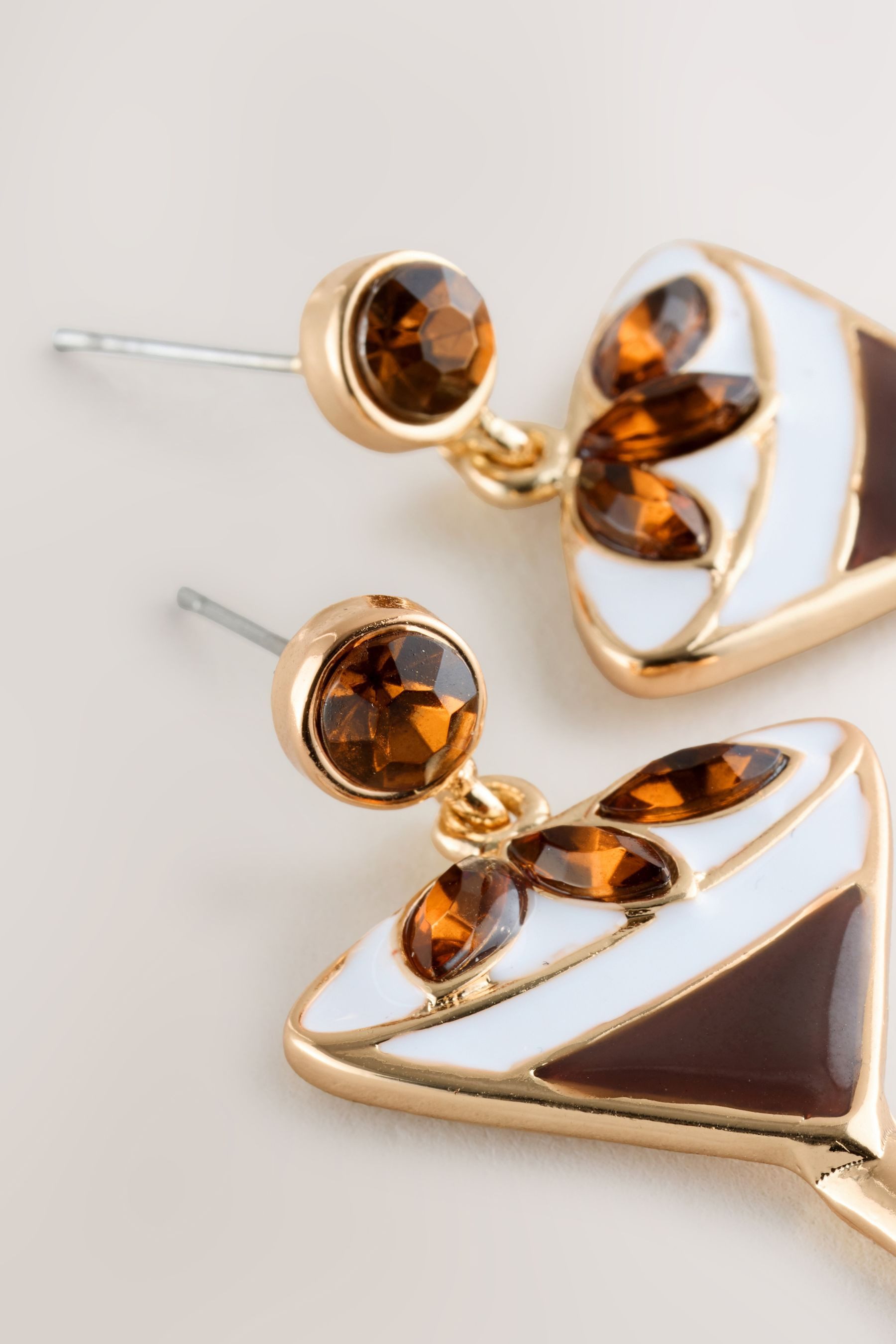 Next Paar Ohrhänger Glitzernde Ohrstecker, Espresso Martini (1-tlg)