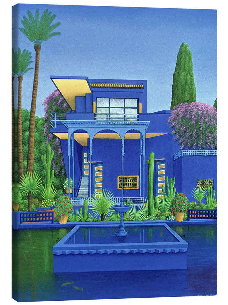 Posterlounge Leinwandbild Larry Smart, Garten von Majorelle, Marrakesch, Malerei