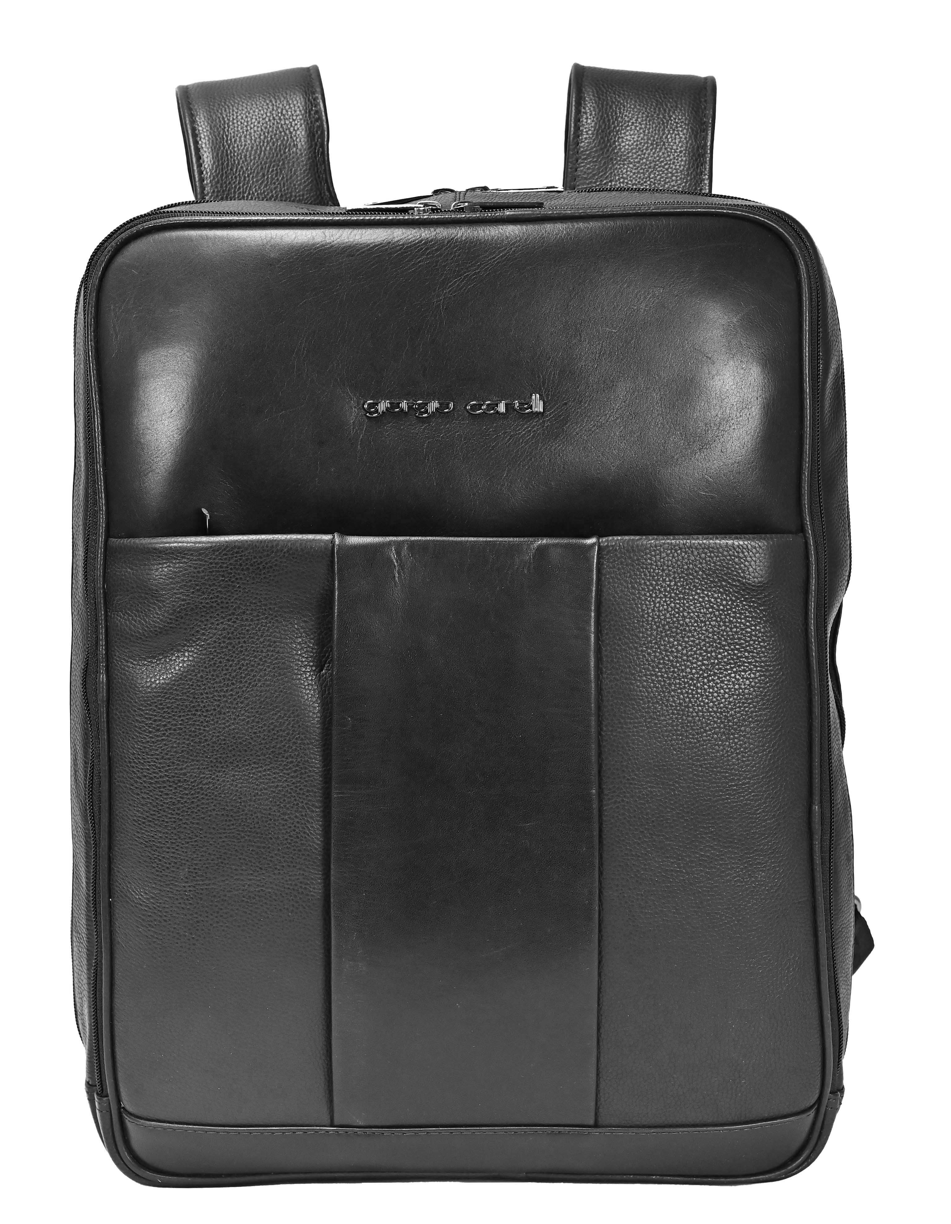 Giorgio Carelli Notebook-Rucksack Big-Size, echt Leder