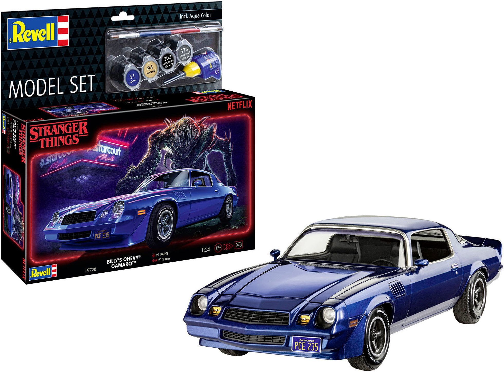 Revell® Modellbausatz StrangerThings, Billys Chevy Camaro Z/28, Maßstab 1:24