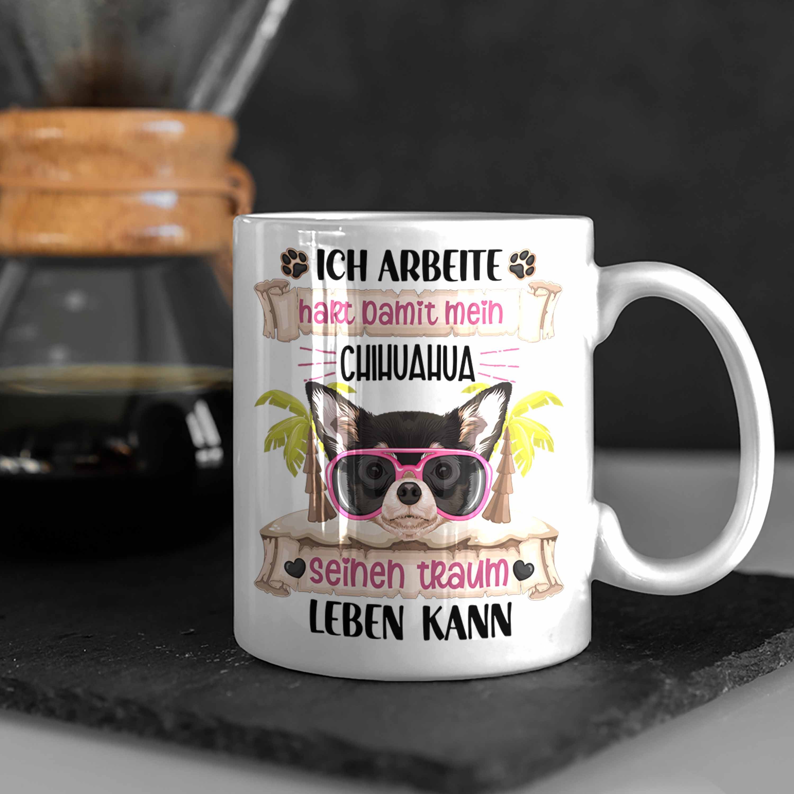 Spruch Chihuhaha Weiss Liebhaber Tasse Tasse Besitzer Geschenk Trendation Chihuhaha Lustiger