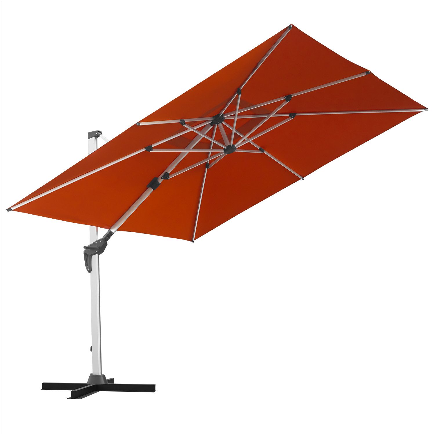 Ampelschirm aus Aluminium Marktschirm