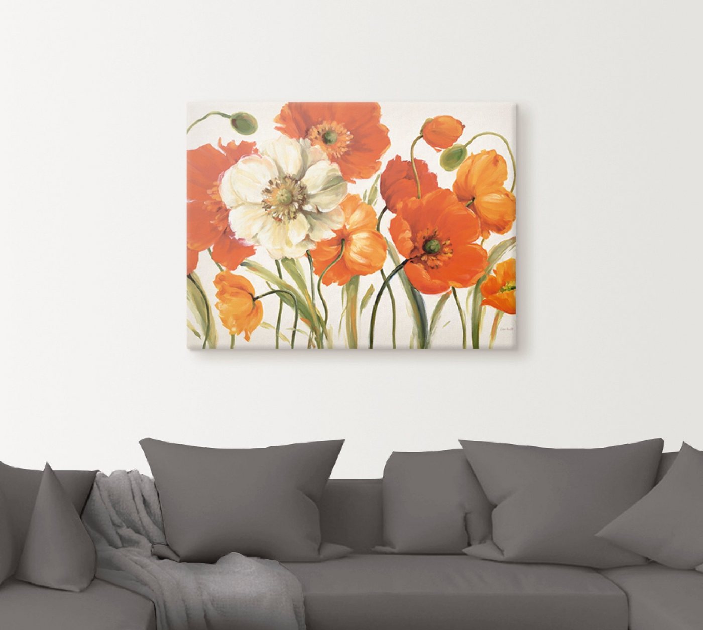 Artland Wandbild »Mohnblumen I«, Blumen (1 Stück), in vielen Größen & Produktarten -Leinwandbild, Poster, Wandaufkleber / Wandtattoo auch für Badezimmer geeignet-HomeTrends