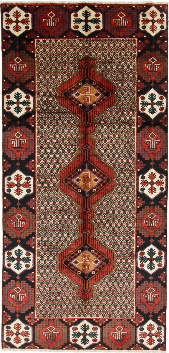 Orientteppich Hamadan 149x309 Handgeknüpfter Orientteppich / Perserteppich Läufer, Nain Trading, rechteckig, Höhe: 8 mm