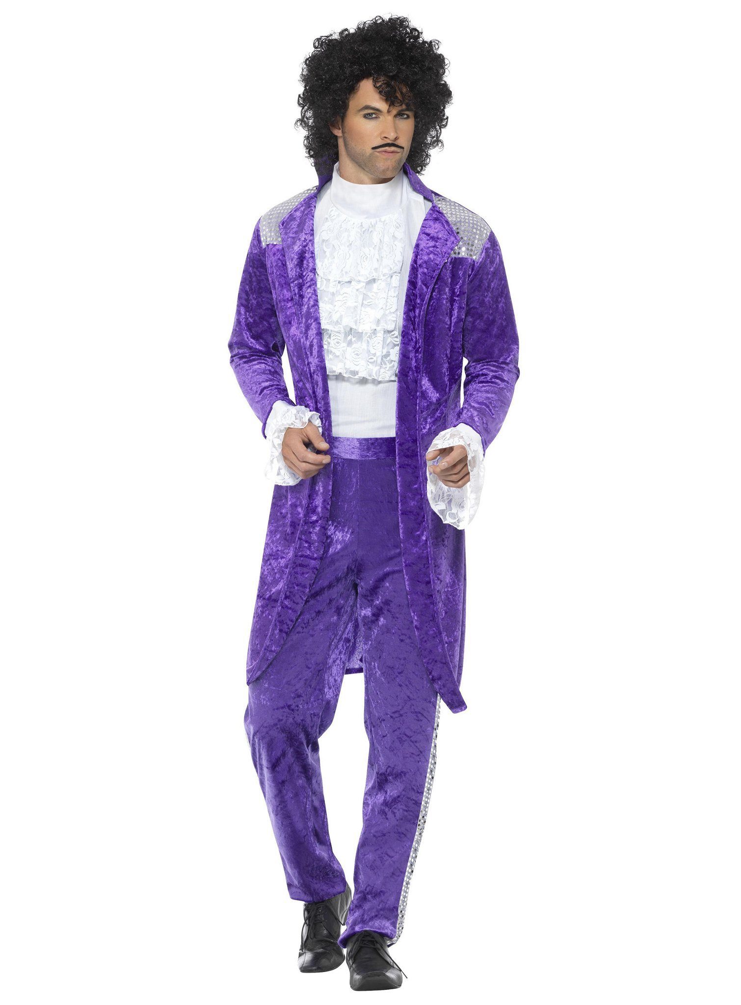Smiffys Kostüm Prince of Pop, Der 'Purple Rain' hat sich auf dieses Popstar-Kostüm abgefärbt!