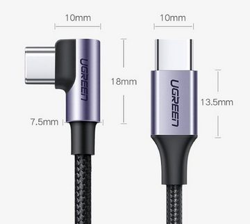UGREEN USB Type C - USB Type C Power Delivery Lade- und Datenkabel 60W Smartphone-Kabel, (100 cm)