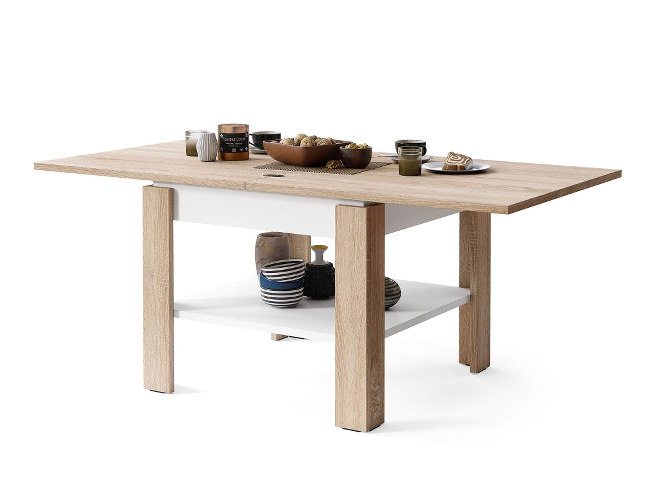 Mazzoni Couchtisch Design Tisch Leo Sonoma günstig online kaufen