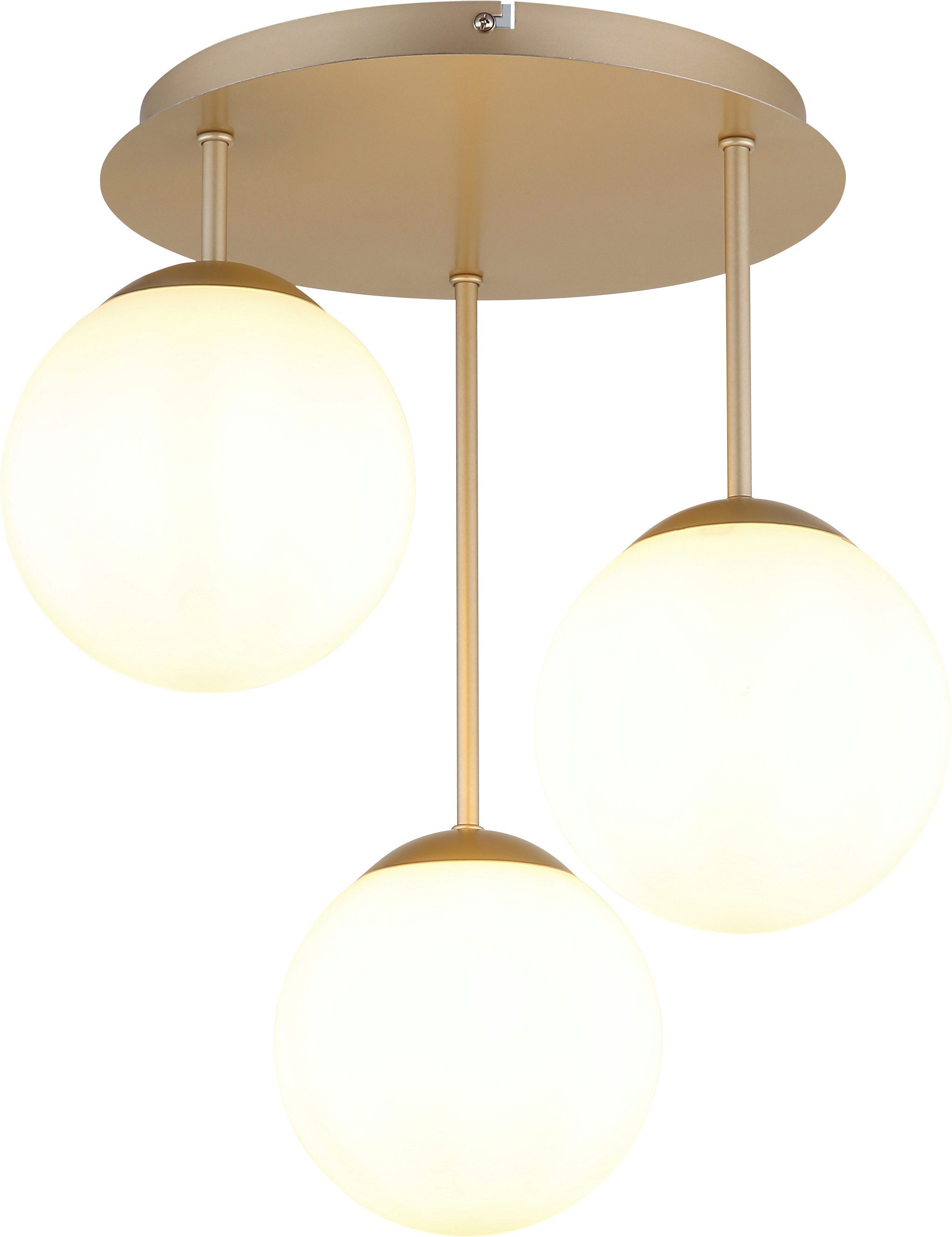 GLOBO LIGHTING Deckenleuchte HARMON, ohne Leuchtmittel, Deckenleuchte mit Glaskugeln, modern, stilvoll & edel