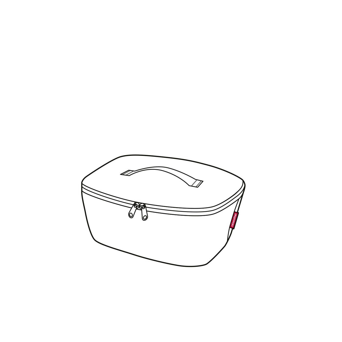 REISENTHEL® Kühltasche coolerbag M pocket, 4 l, dicke Isolierung, Dicht schließender Deckel mit 2-Wege-Reißverschluss