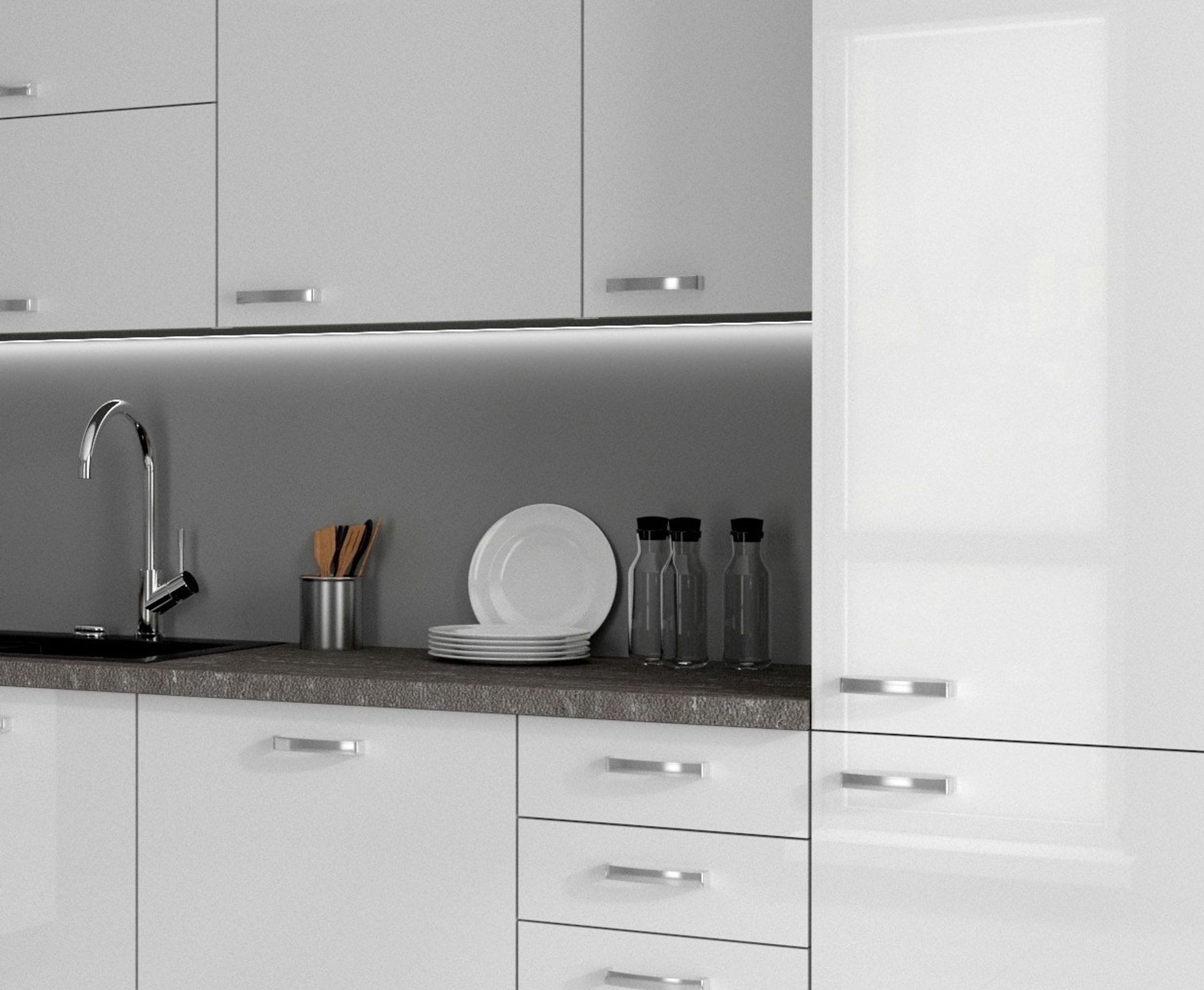 Küchen-Preisbombe Winkelküche Bianca Ecke I 210x330 cm Küche Küchenzeile Ec günstig online kaufen