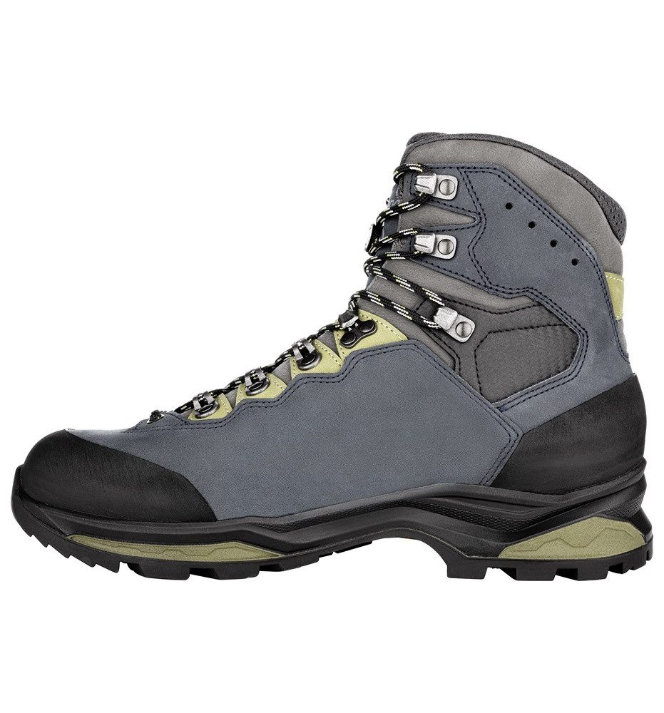 Lowa Camino Evo GTX (Trekking, Nubukleder, wasserdicht) stahlblau/kiwi Wand günstig online kaufen