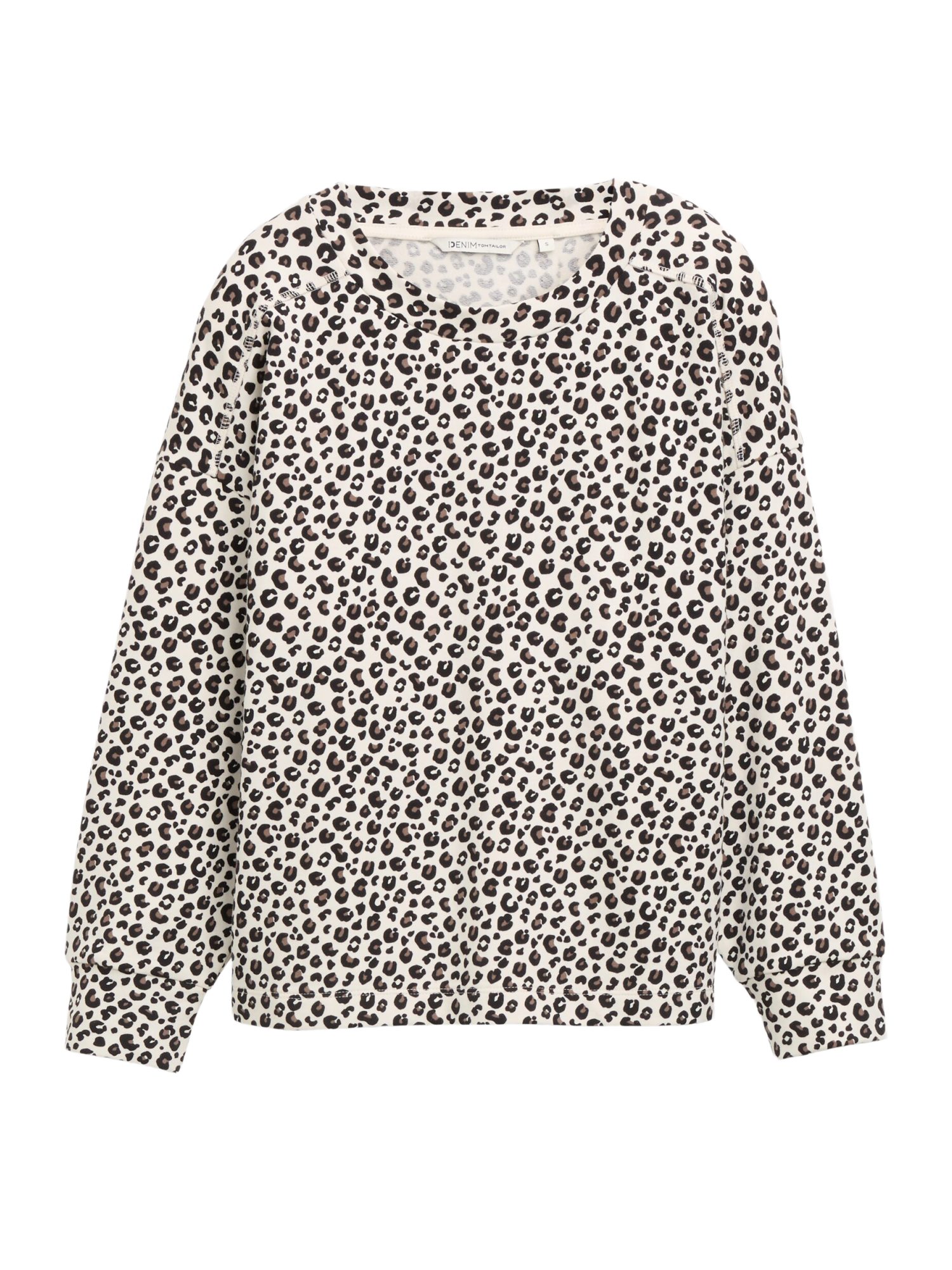 TOM TAILOR Denim Sweatshirt mit All-Over Print