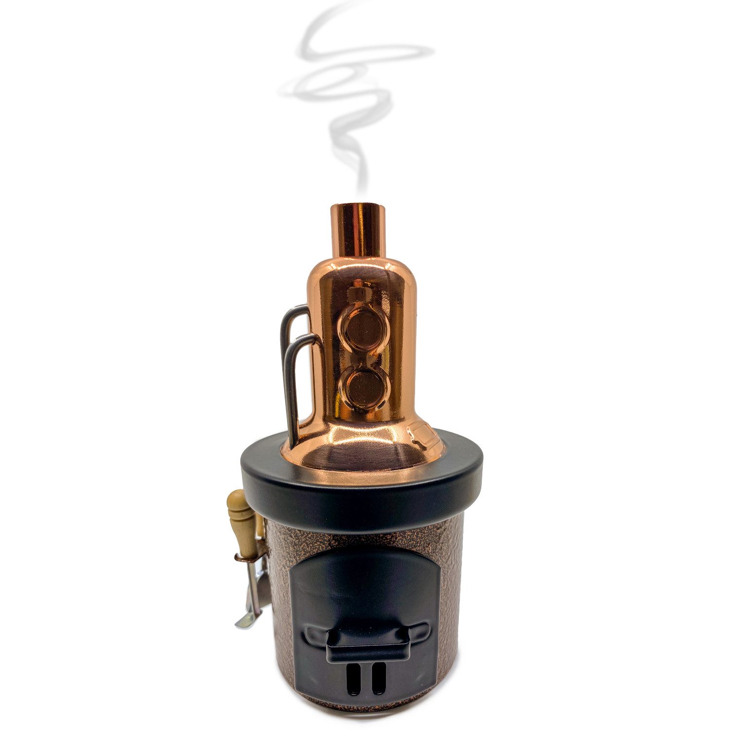 Crottendorfer Räucherhaus Destillator Kupfer-Antik, Hergestellt in Deutschland Original Erzgebirge