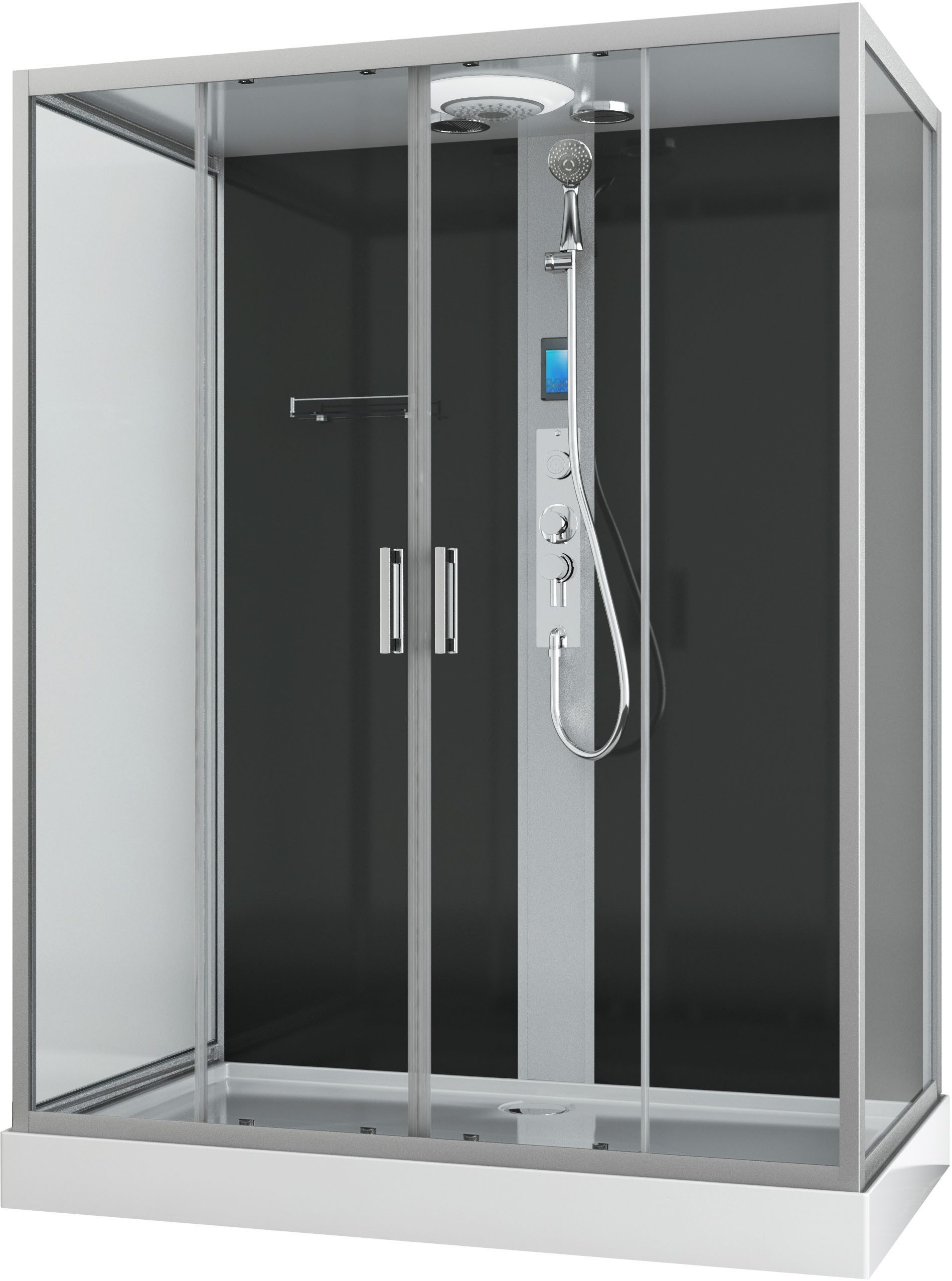 Sanotechnik Komplettdusche NEW YORK, BxT: 160x90 cm, Einscheibensicherheitsglas