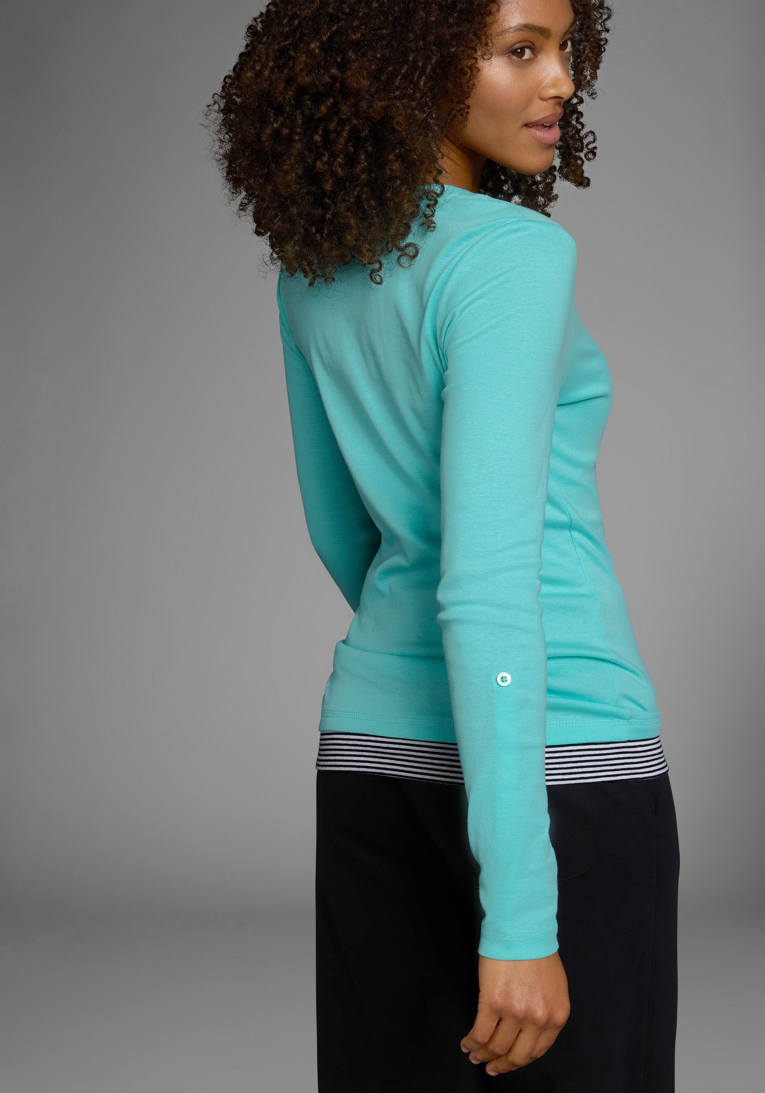 KangaROOS 2-in-1-Shirt Langarm, sehr figurbetont