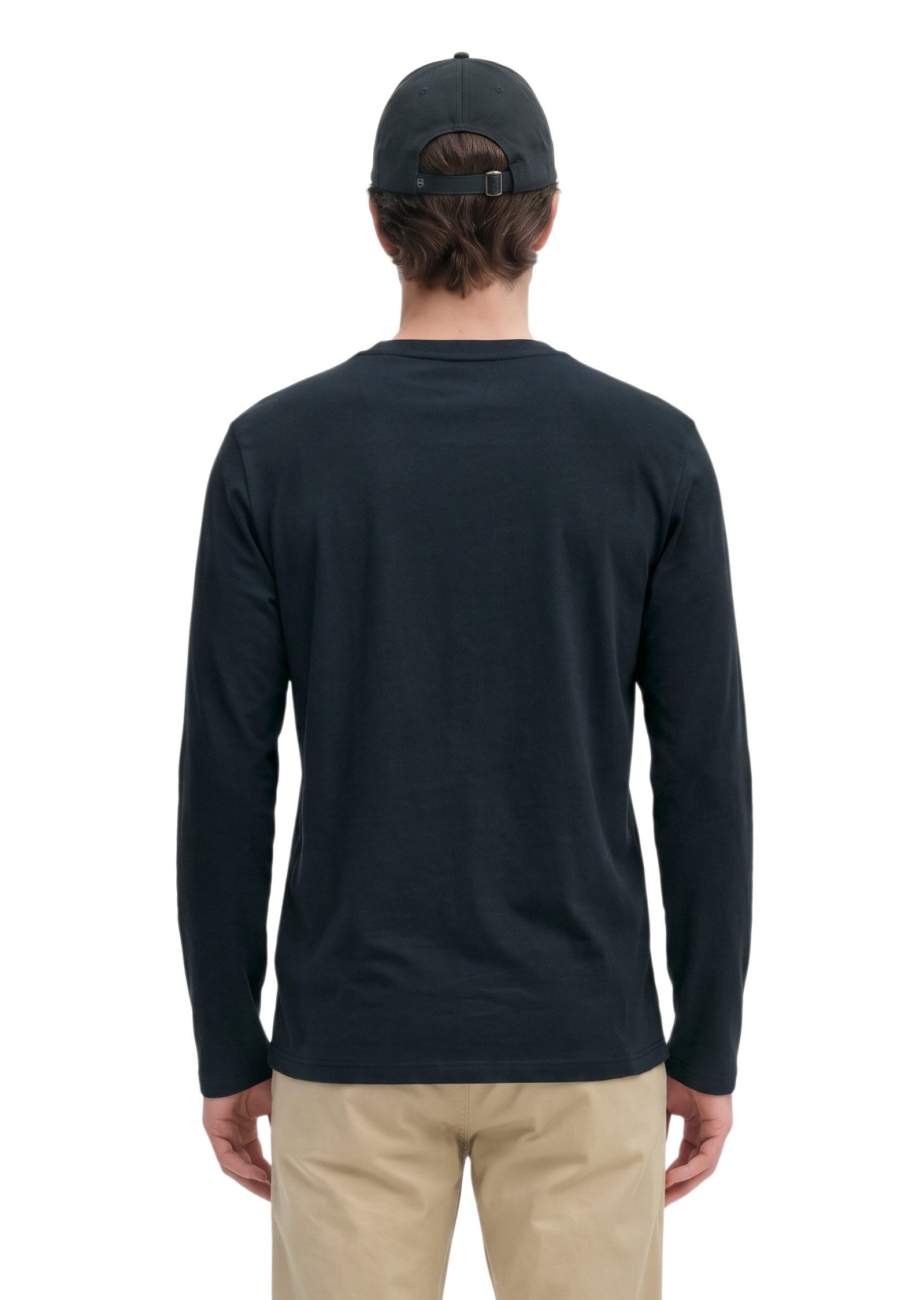 Marc O'Polo Langarmshirt aus reiner Bio-Baumwolle – Bild 3 von 5