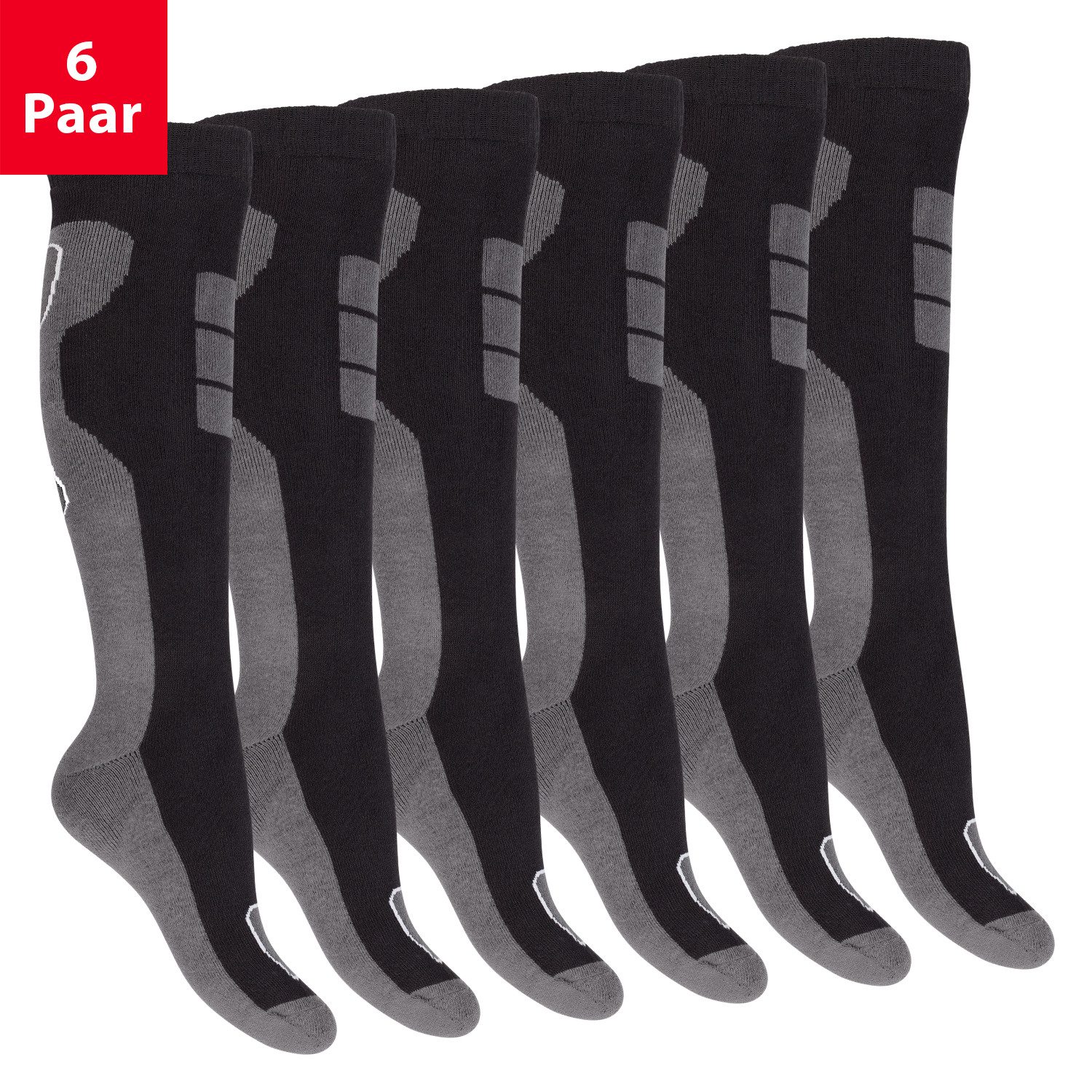 Footstar Thermosocken Herren Winter Thermo Kniestrümpfe (6 Paar) Vollfrotte günstig online kaufen