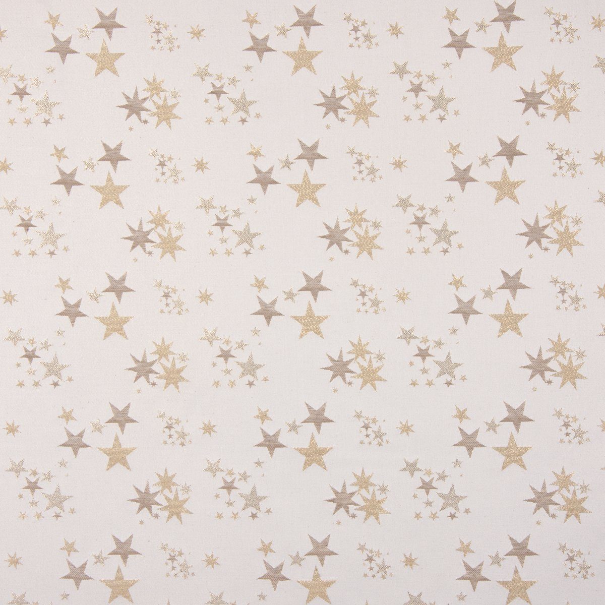 SCHÖNER LEBEN. Tischdecke SCHÖNER LEBEN. Tischdecke Sterne beige gold eckig günstig online kaufen