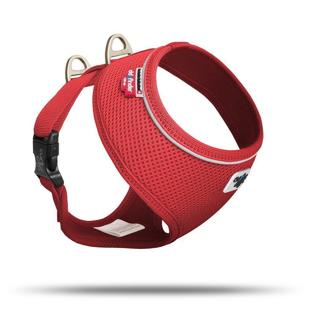 Curli Hunde-Geschirr Basic Geschirr Air-Mesh rot günstig online kaufen