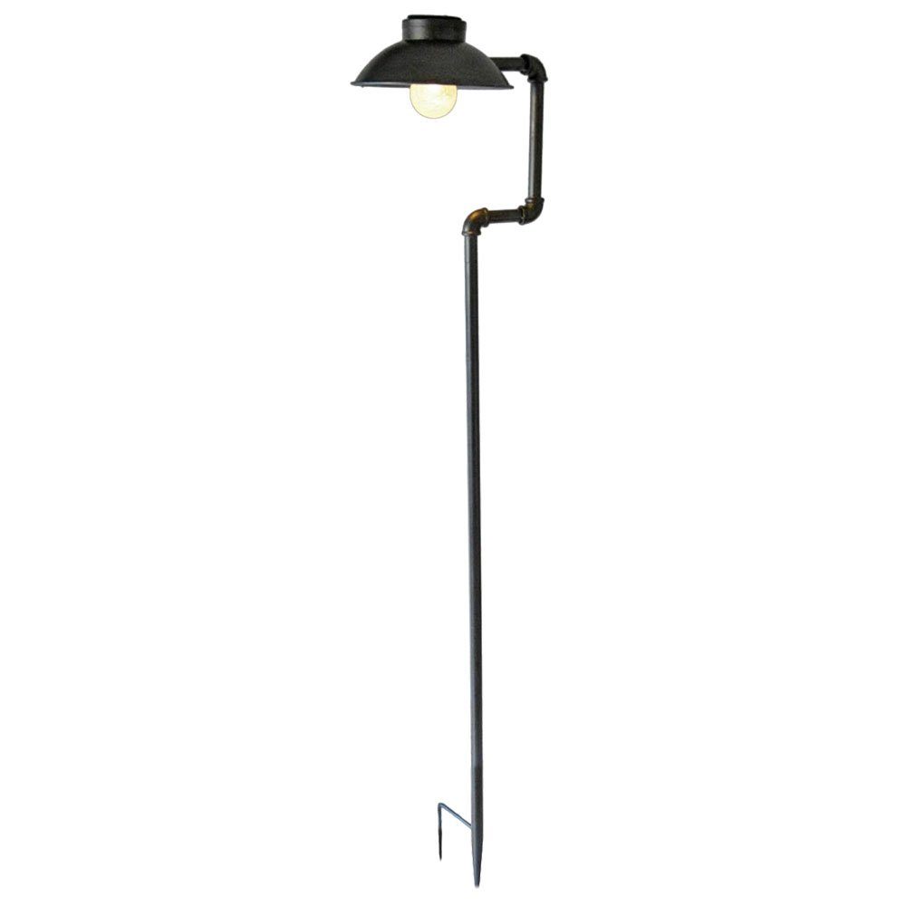 Harms Import Gartenleuchte, LED-Leuchtmittel fest verbaut, Warmweiß, LED Solar Außen Lampe Garten Weg Beleuchtung Erdspieß Steck