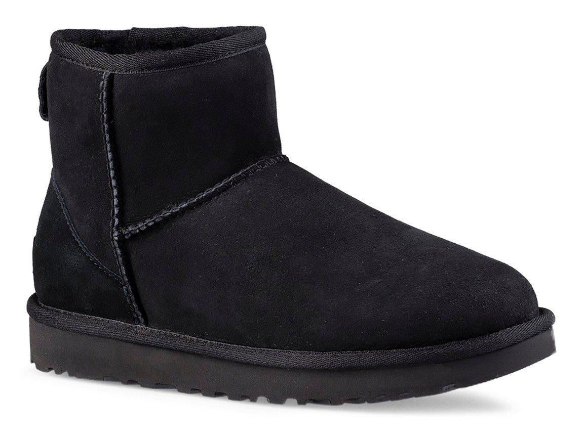 Lammfell, schmal Schuhweite 2 UGG Classic Winterboots Mini schwarz mit