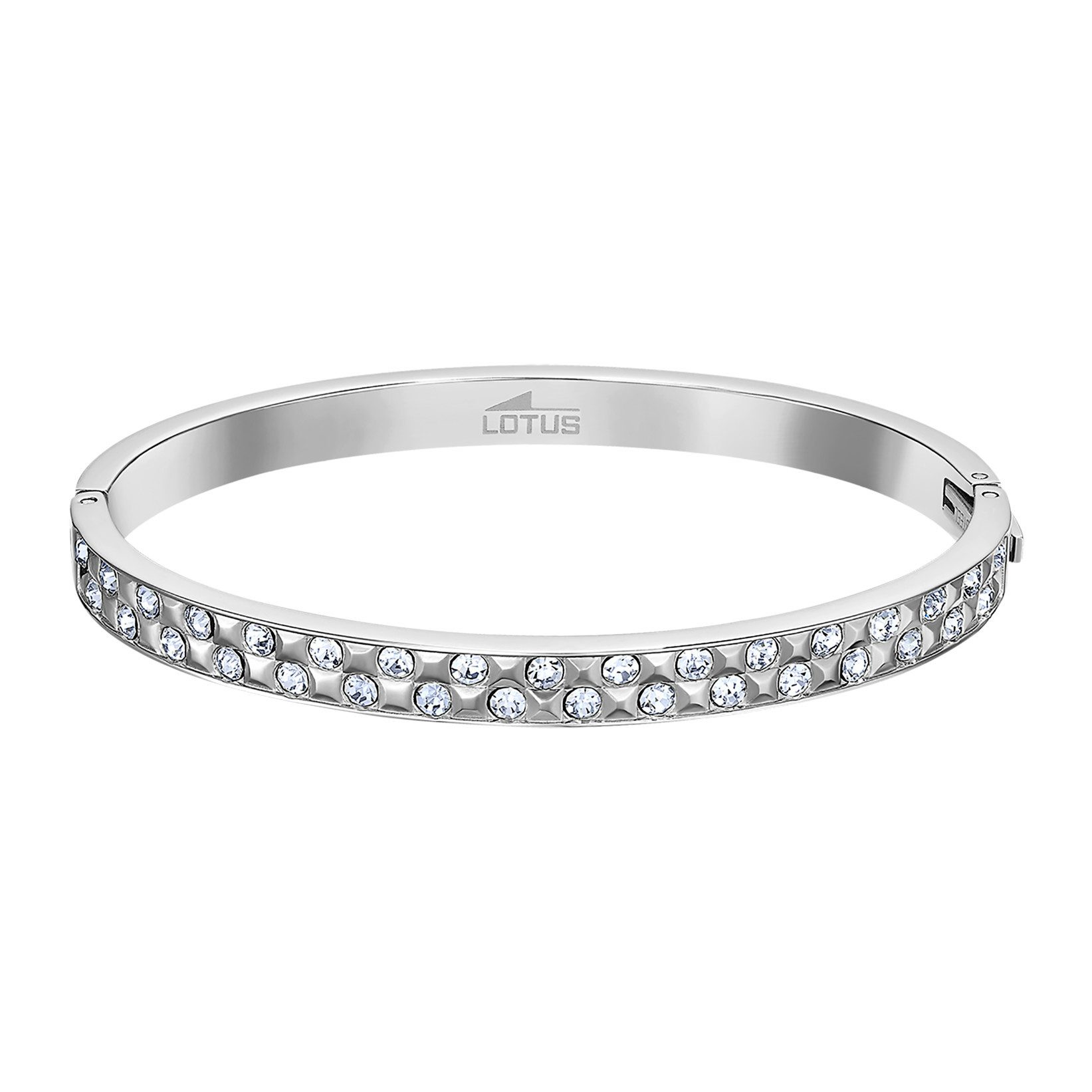 Lotus Armband Armreif LS2273-2/1 – Damenarmreif aus Edelstahl mit Zirkonia, Zeitlos eleganter Glanz aus der Bliss Kollektion