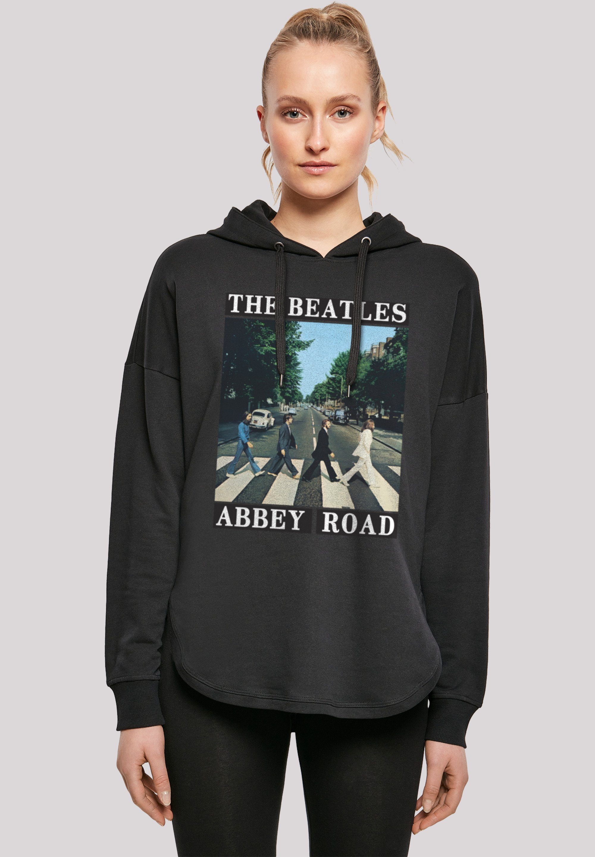 The Abbey Beatles Print schwarz Road Kapuzenpullover Band F4NT4STIC