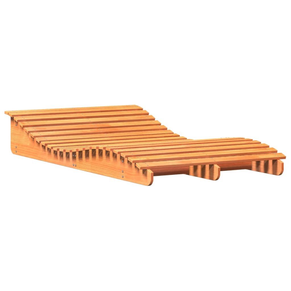 vidaXL Gartenliege Sonnenliege Wachsbraun 205x110x31,5 cm günstig online kaufen