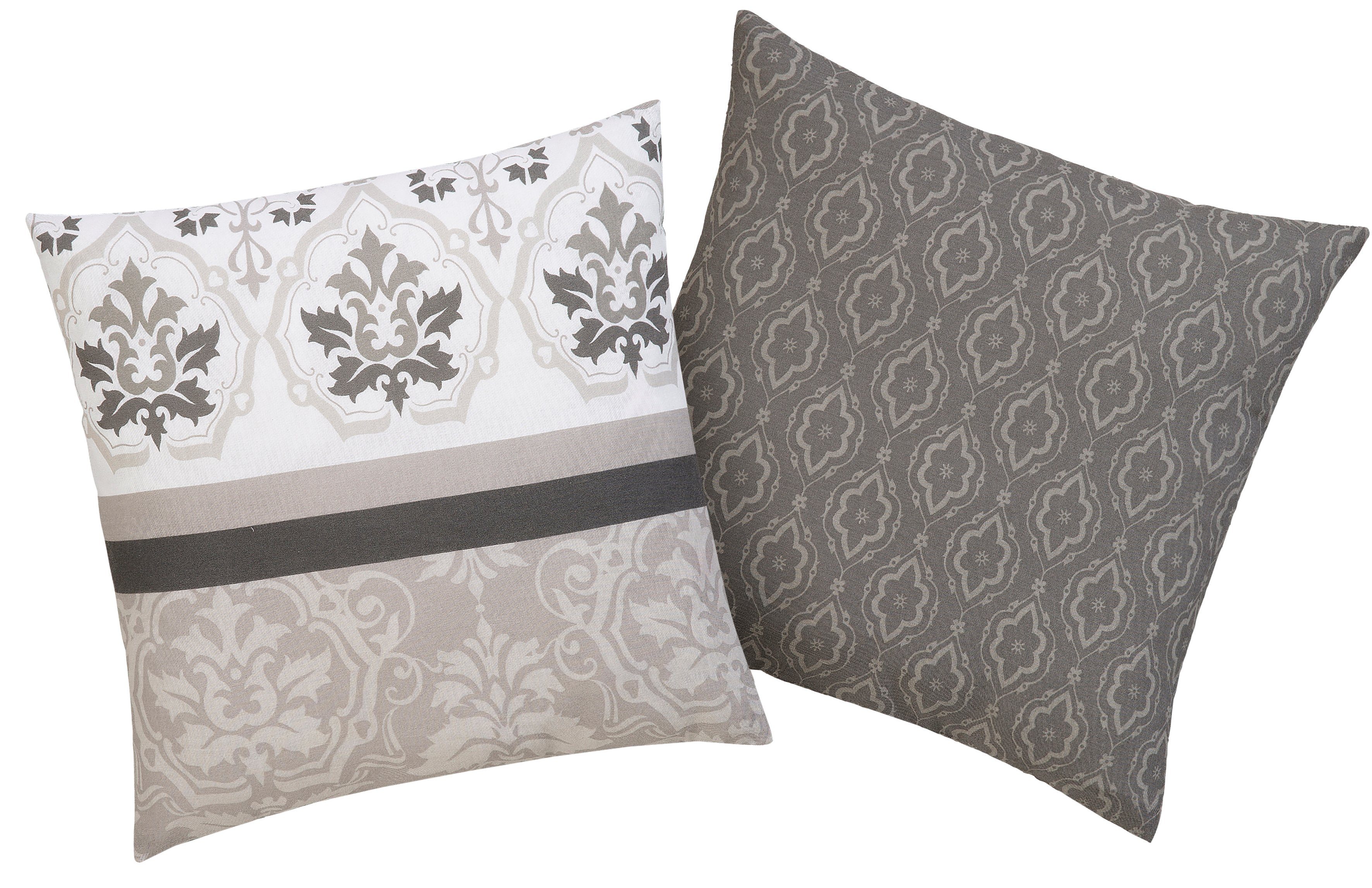 OTTO home Kissenbezüge Cremona, (2 Stück), floraler Kissenbezug, geeignet für Kinder, OEKO-TEX® zertifiziert