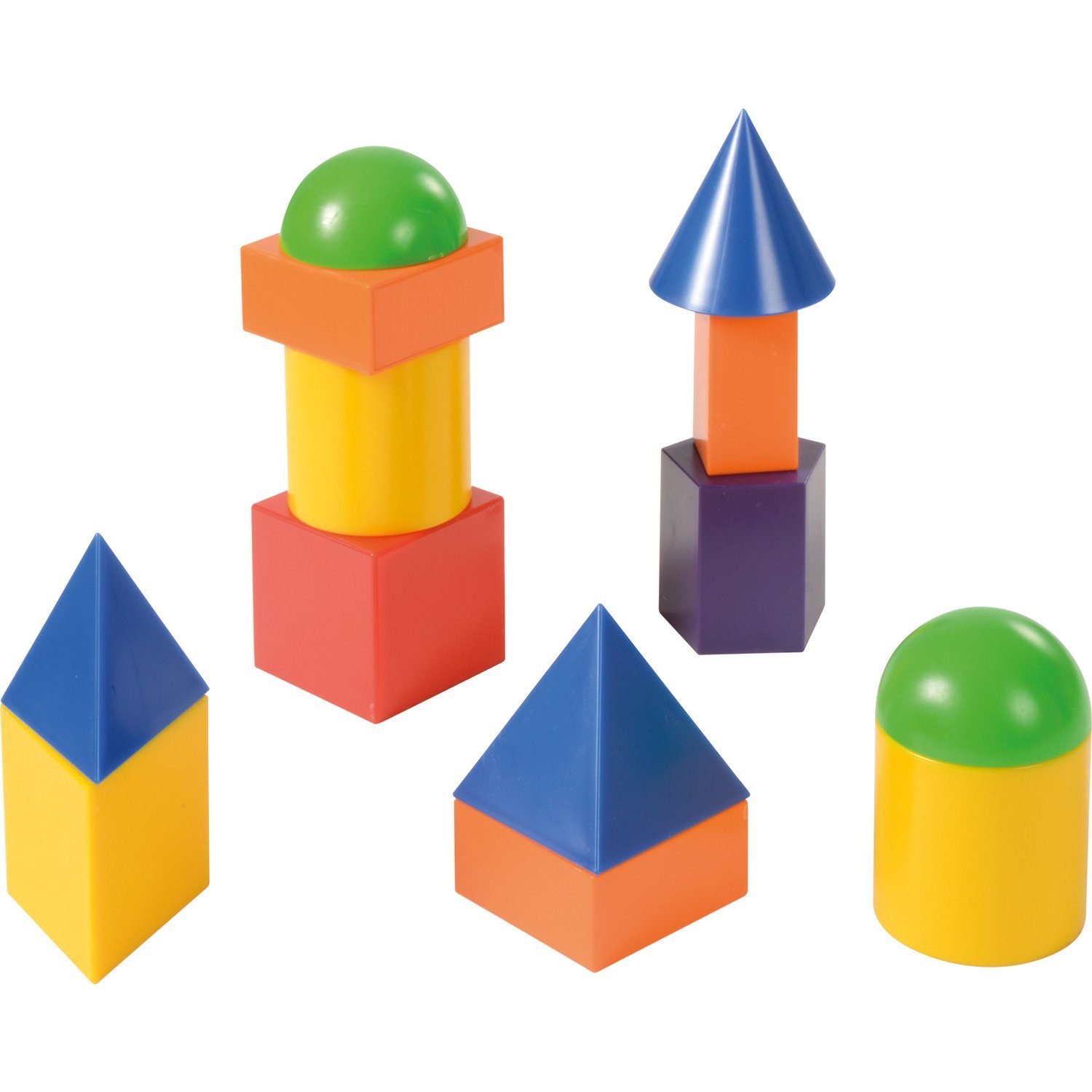 EDUPLAY Lernspielzeug Geoformen, Box inklusive Kunststoff