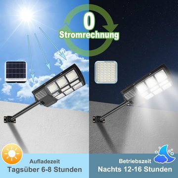 Bettizia LED Solarleuchte Straßenlaterne Solar Straßenlampe LED Strahler mit Bewegungsmelder