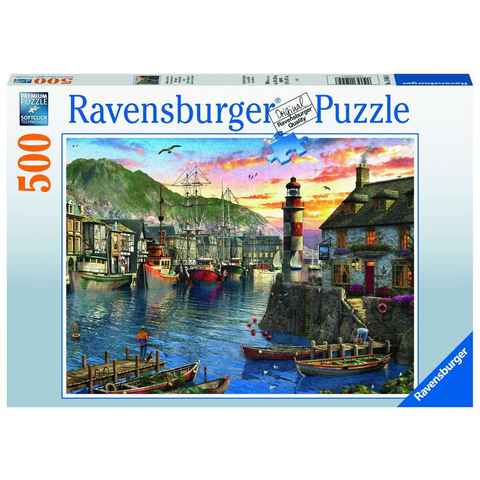 Ravensburger Puzzle 500 Teile Ravensburger Puzzle Morgens am Hafen 15045, 500 Puzzleteile