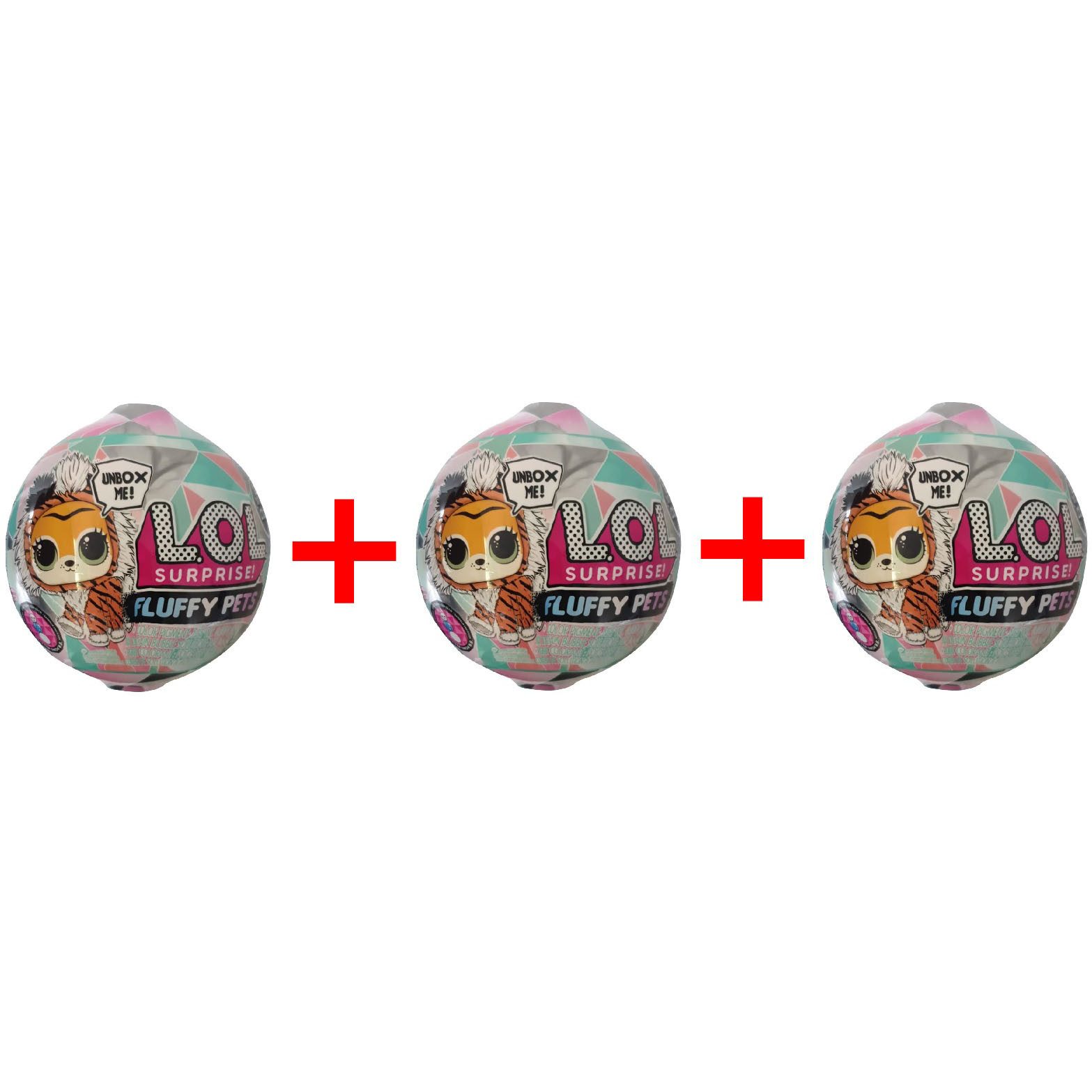 Spielfigur 3er-Set L.O.L. Surprise! 559719E7C Fluffy Pets Winter Disco Überraschu