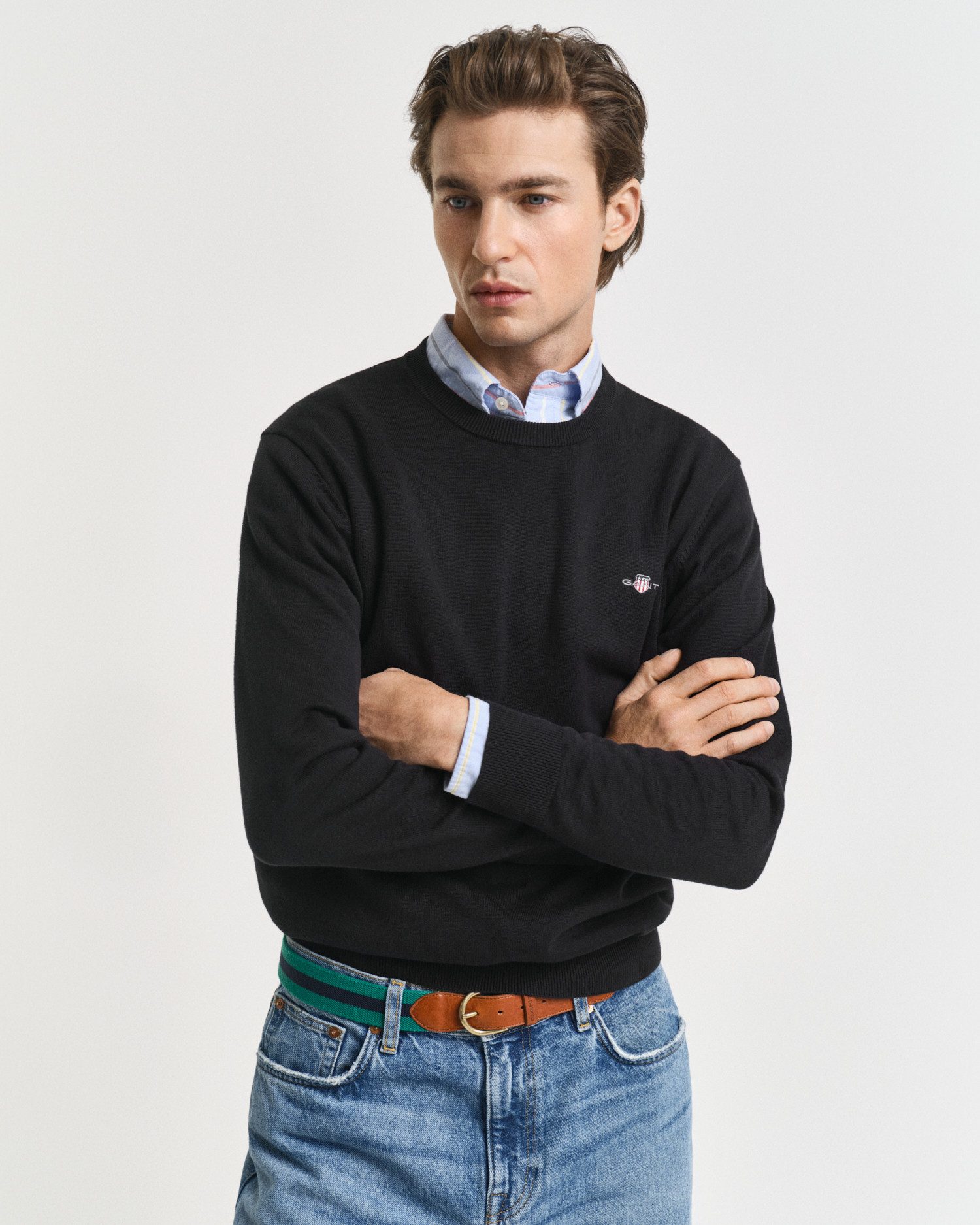 Gant Rundhalspullover CLASSIC COTTON C-NECK Premium günstig online kaufen